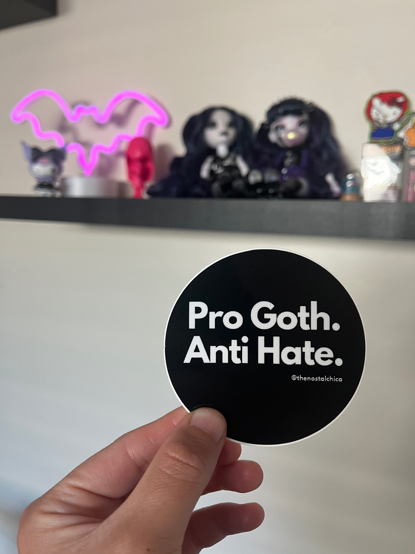 PRO GOTH ANTI HATE Sticker