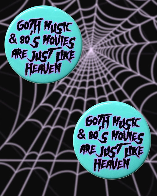 Goth Music & 80s Music Pin