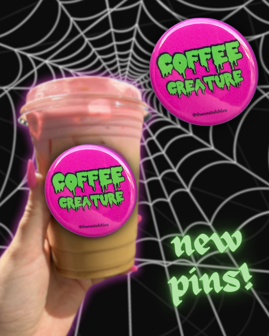 Coffee Creature Pin