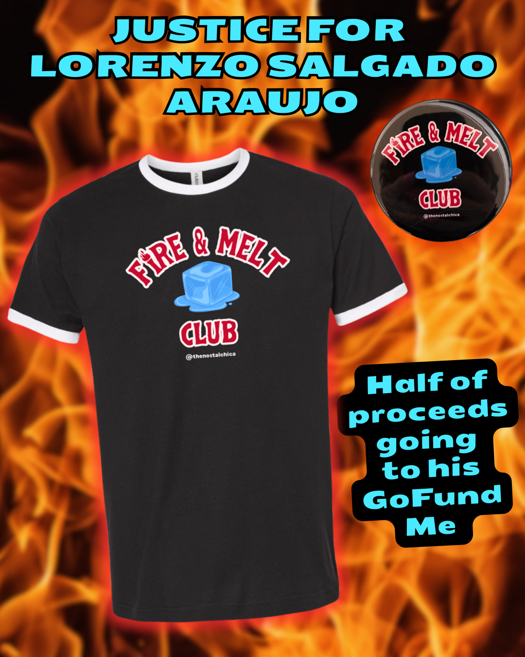Fire & Melt Ice Club Sticker