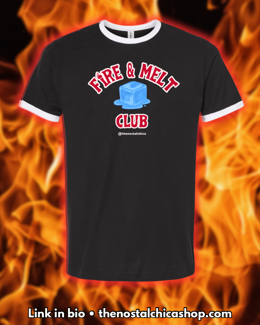 Fire & Melt Ice Club Ringer Shirt
